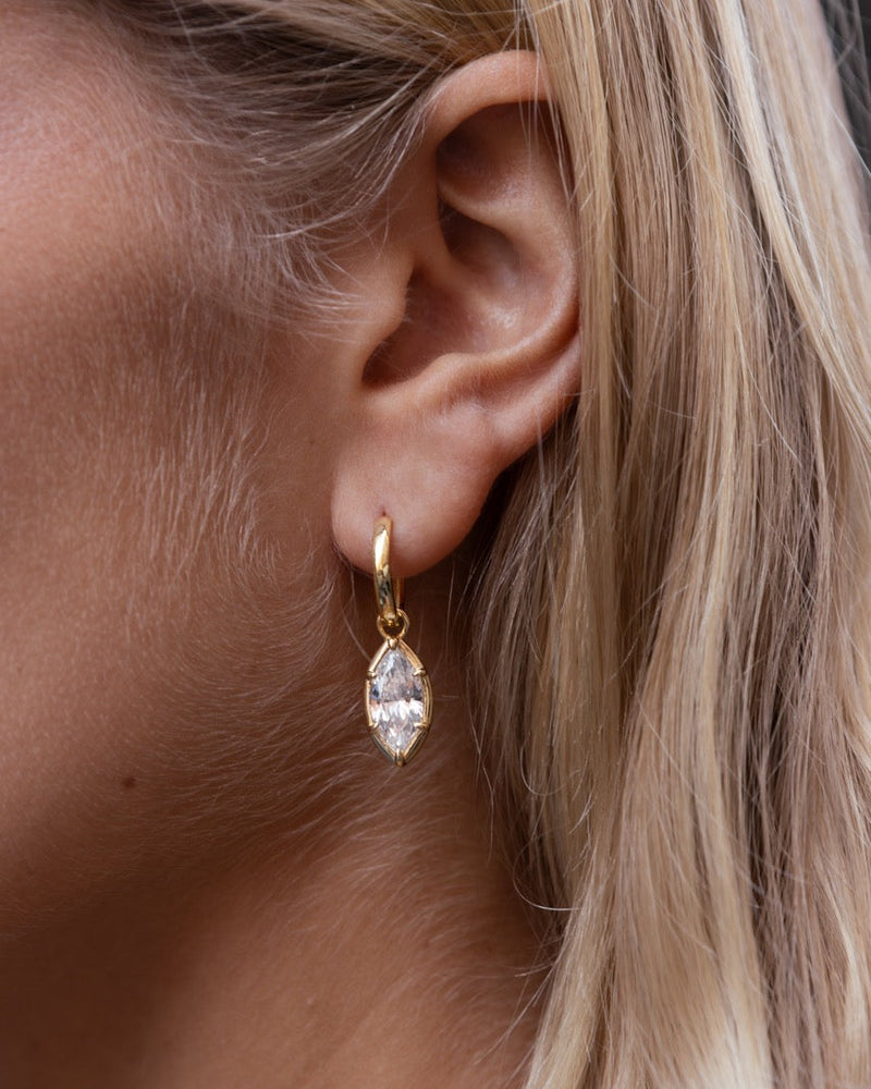Marquise Bezel Earring