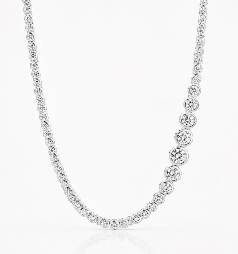 Sophie Bezel Tennis Necklace
