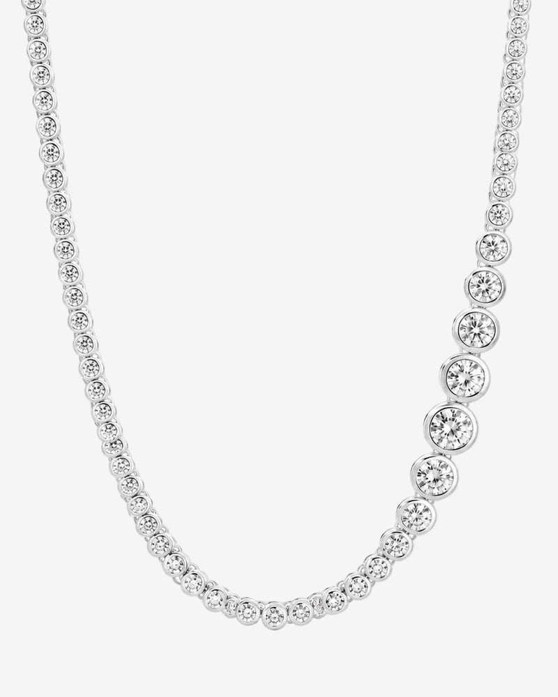 Sophie Graduated Bezel Tennis Necklace