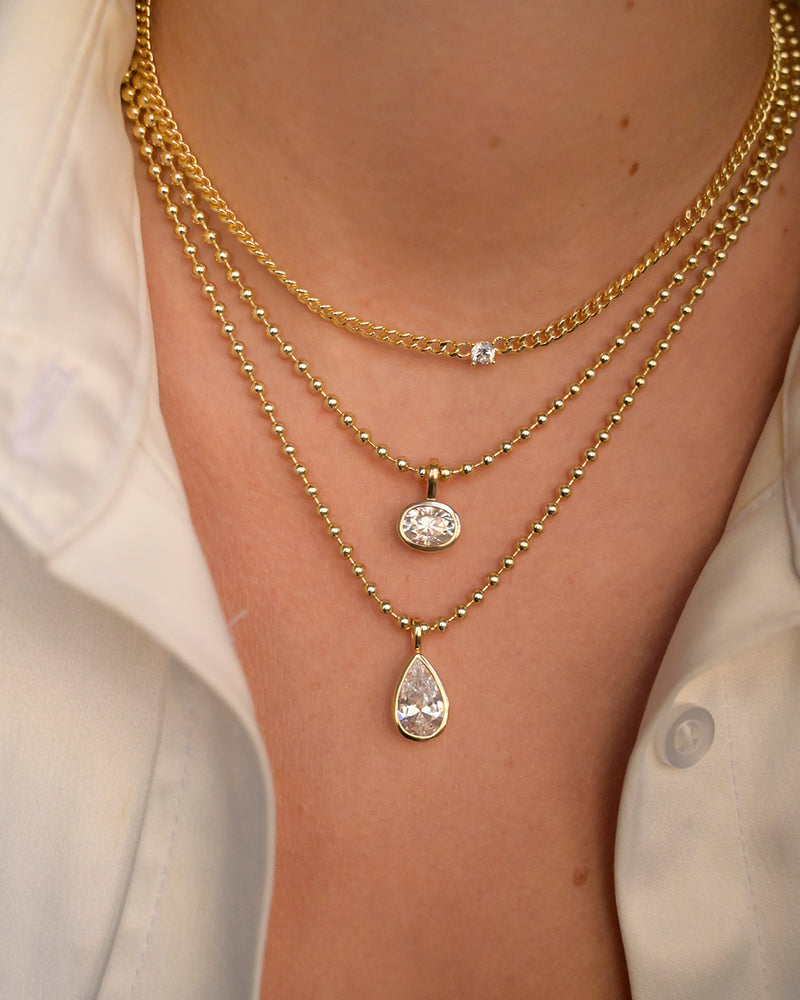 Diamond Curb Chain Choker
