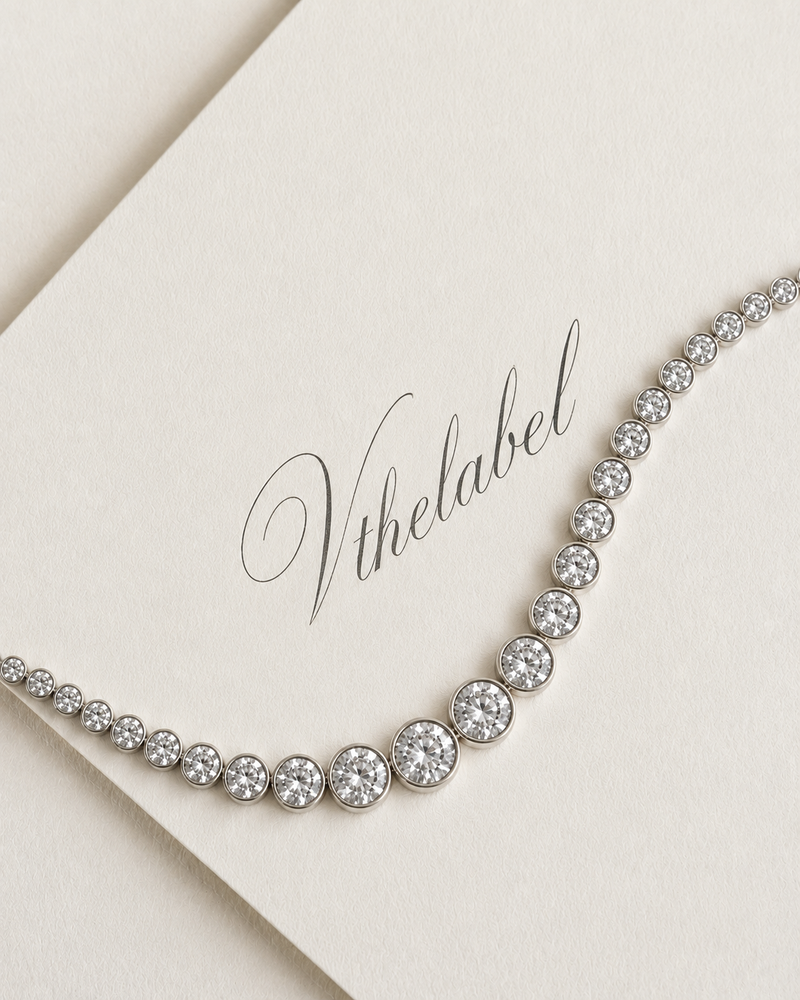 Sophie Bezel Tennis Necklace