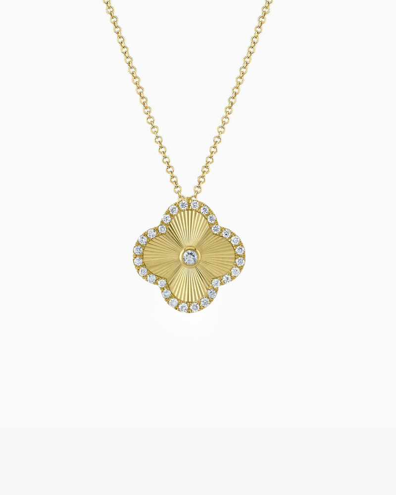 Fluted Clover Necklace
