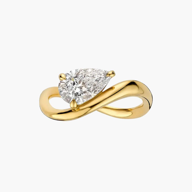 Pear Wave Ring