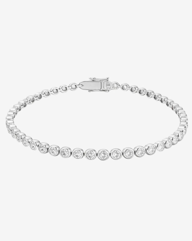 Bezel tennis bracelet in sterling silver 925 – V The Label