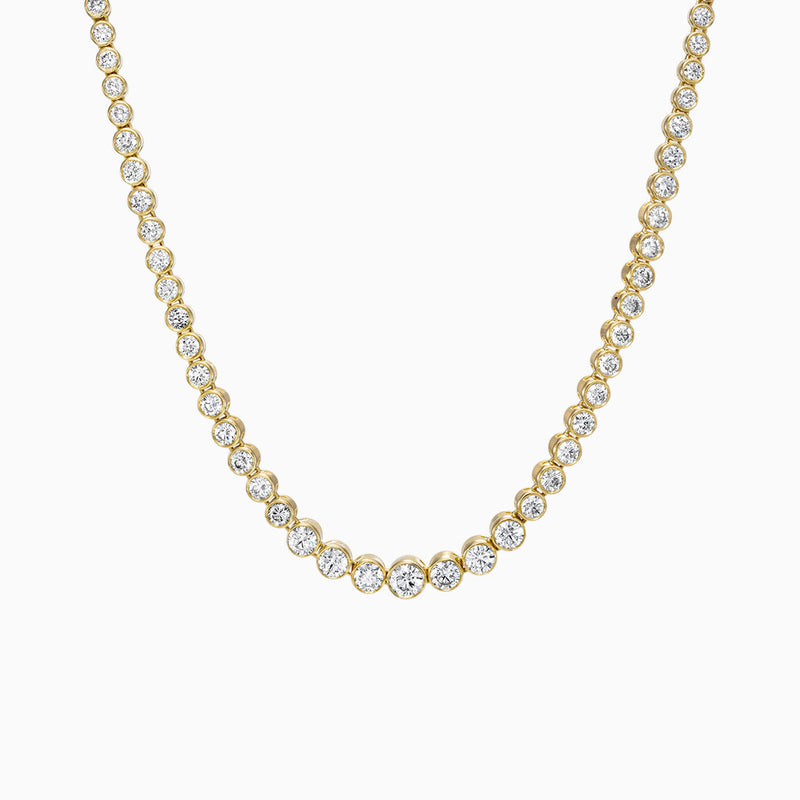 Bezel Tennis Necklace