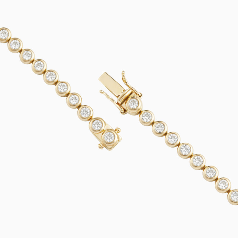Bezel Tennis Necklace
