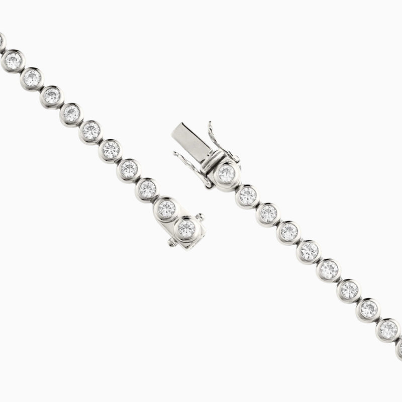 Bezel Tennis Necklace