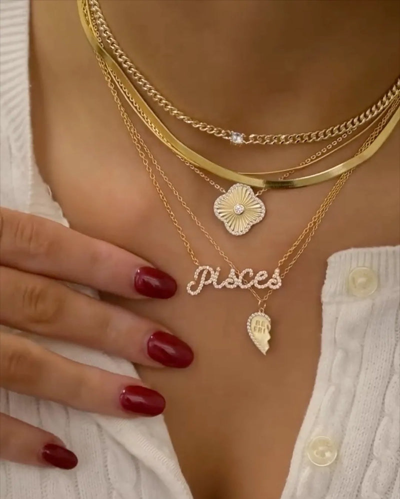 Fluted Clover Necklace