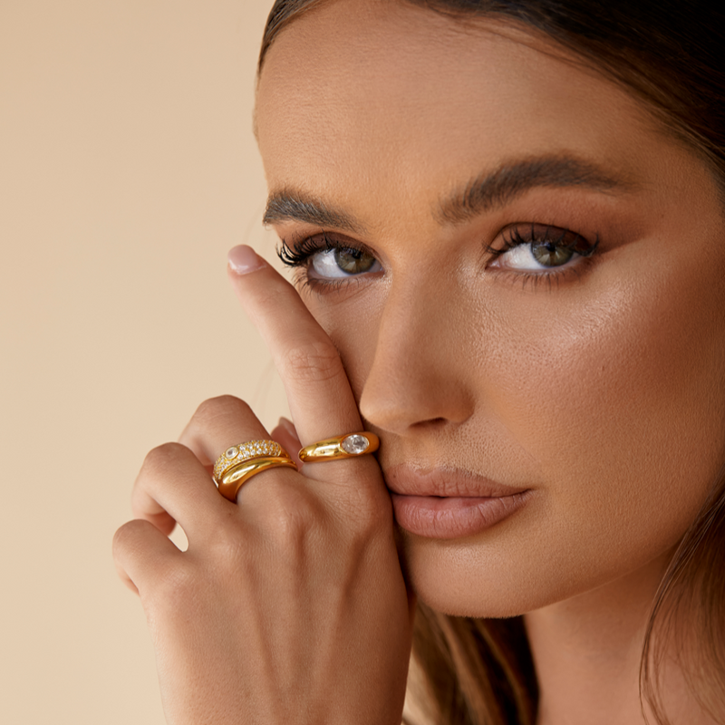 Crystal Dome Ring