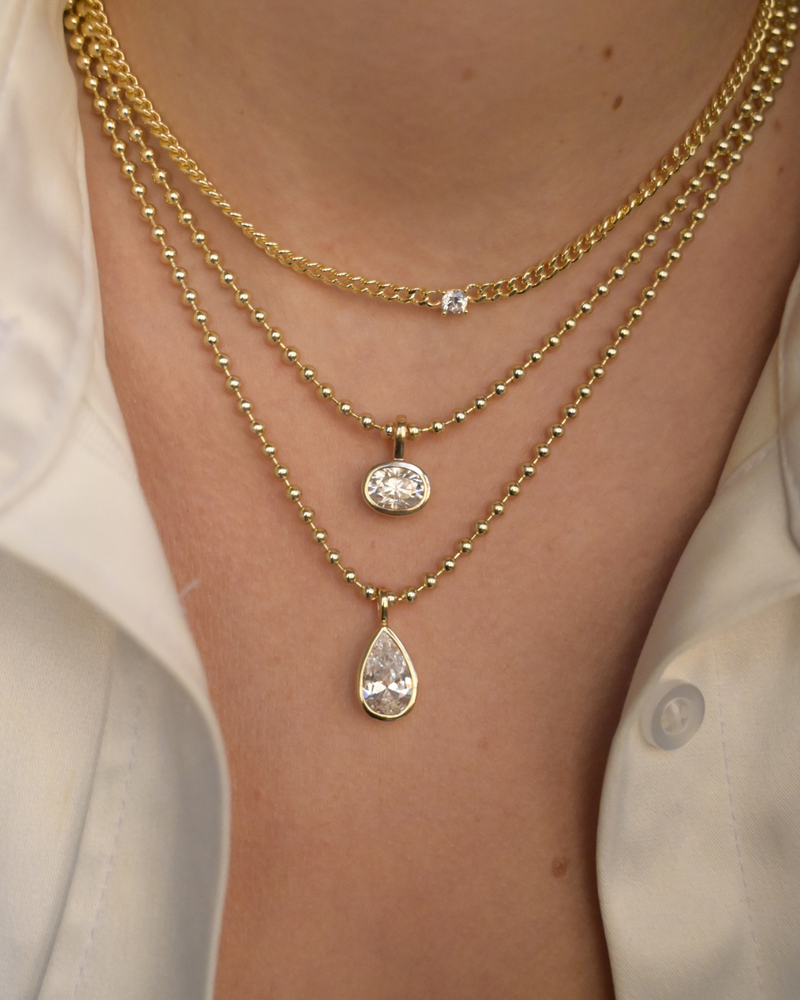 Oval Bezel Pendant