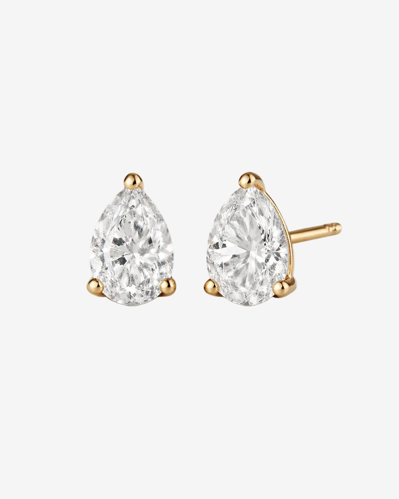 Pear Stud Earrings- 1CT Lab Grown