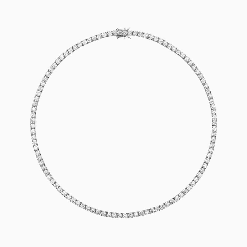 Silver Tennis Necklace