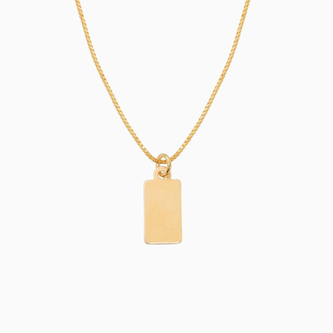 18k Tag Necklace - V THE LABEL Jewellery