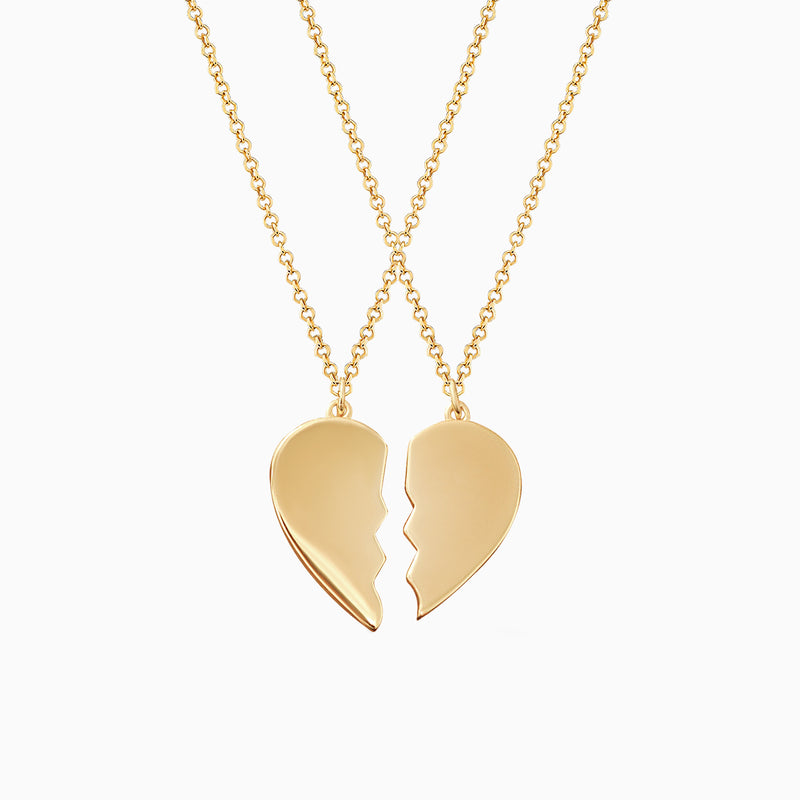 Best Friend Heart Necklace
