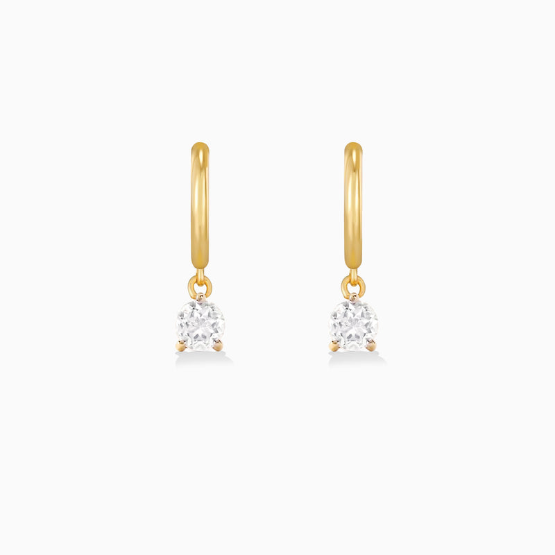 Sapphire Hoops