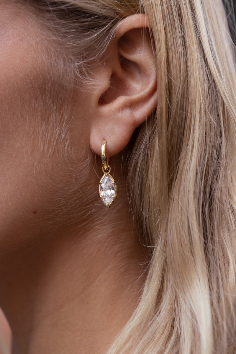 Marquise Bezel Earring