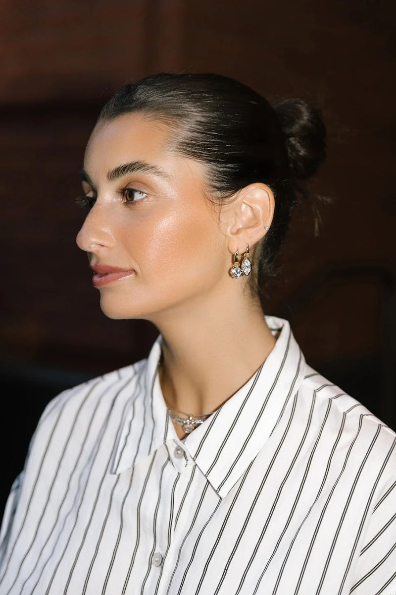 Marquise Bezel Earring