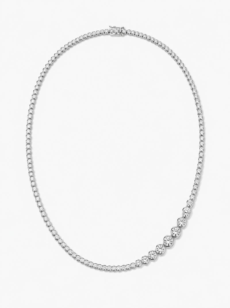 Sophie Bezel Tennis Necklace