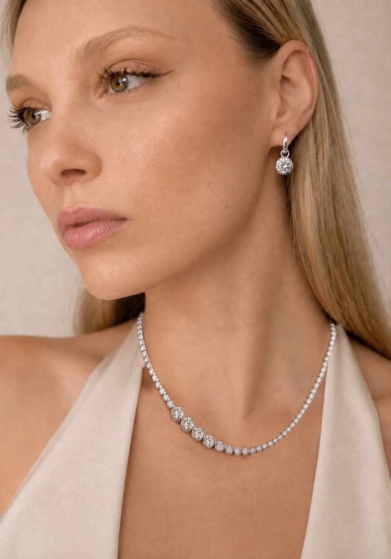 Georgia Drop Earring - Silver