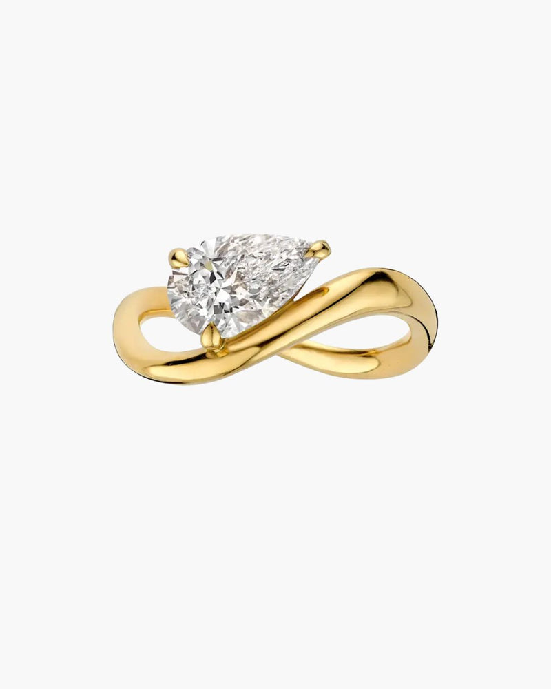 Pear Wave Ring