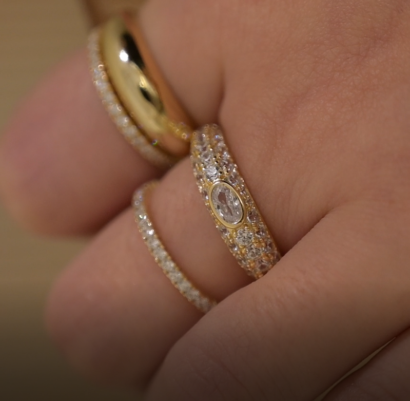Crystal Dome Ring