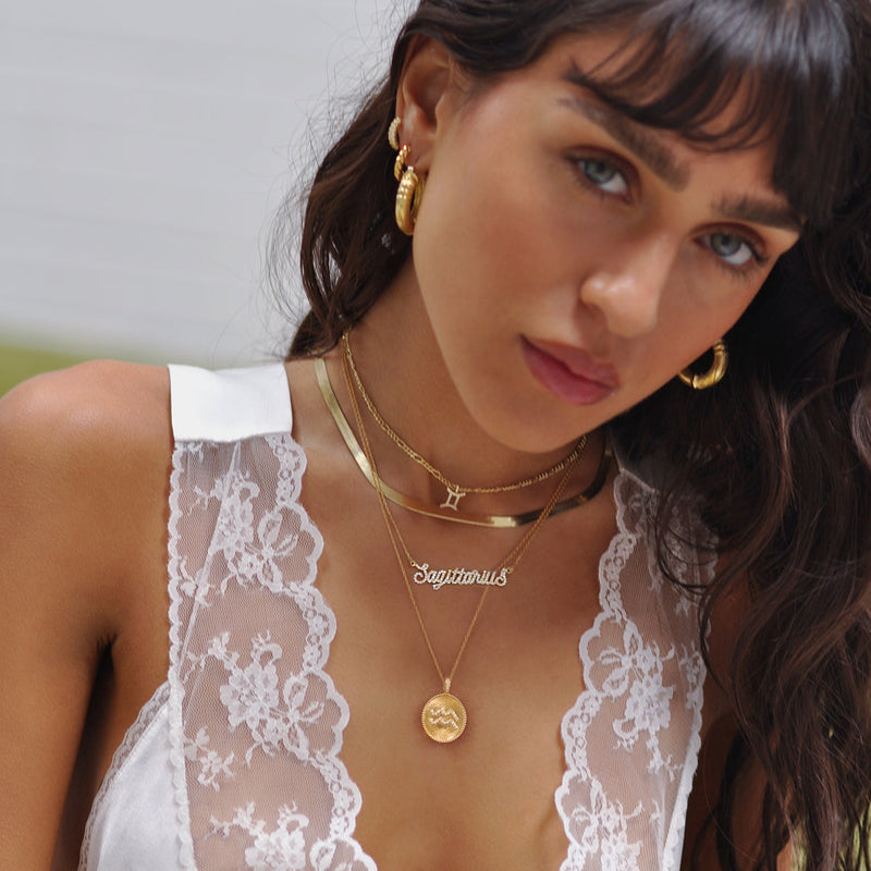 Libra Zodiac Pendant Necklace
