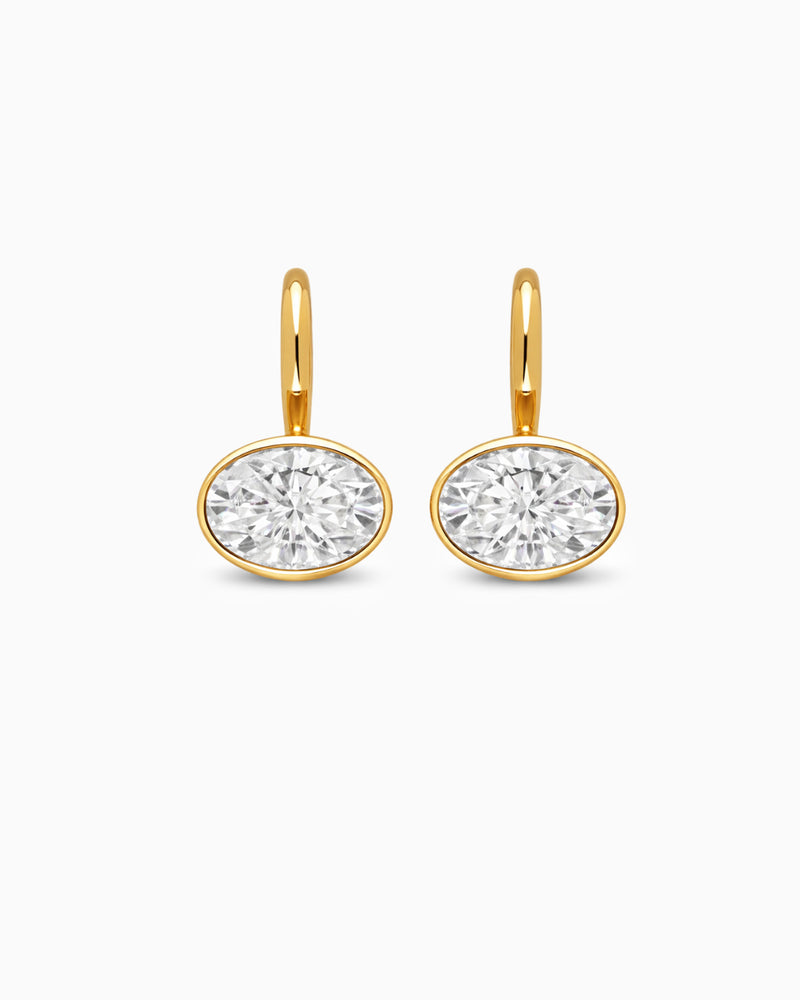 Oval Earring - Lab Grown