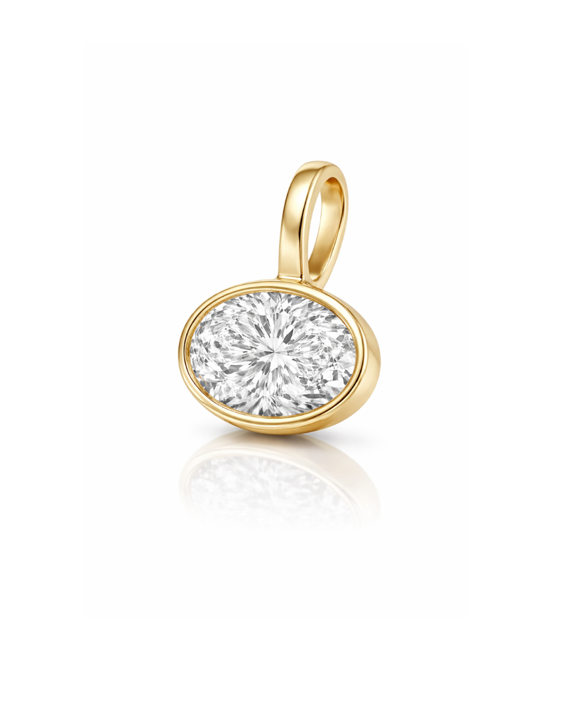 Oval Bezel Necklace