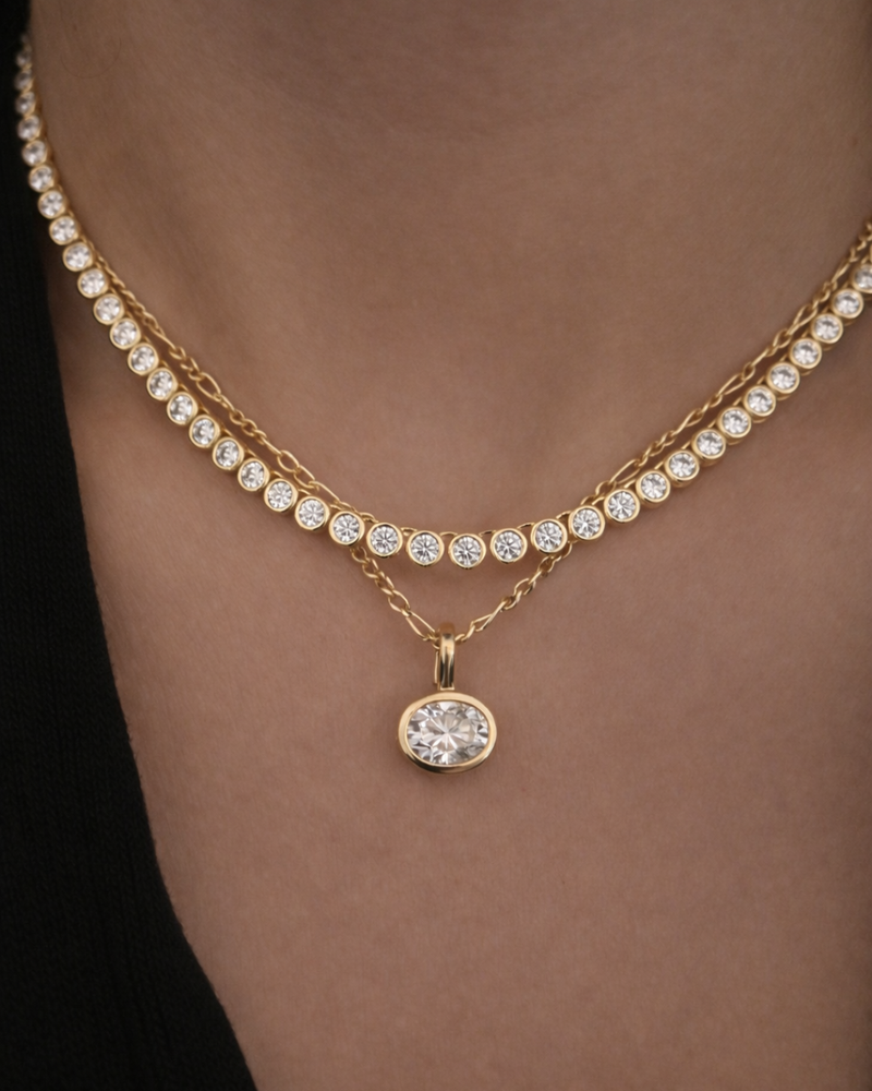 Oval Bezel Pendant