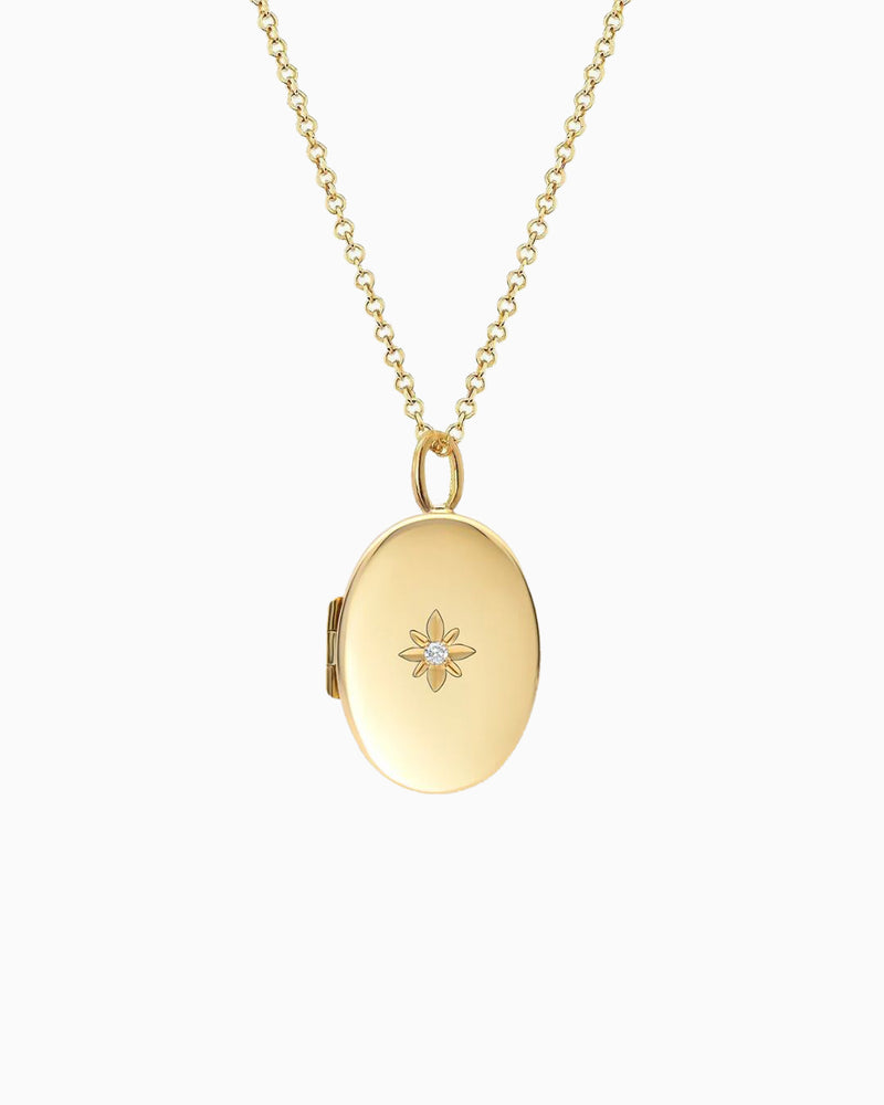 Oval Locket Necklace