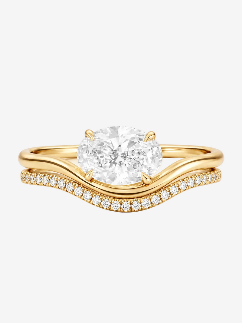 Pave Wave Pinky Band - Silkhour