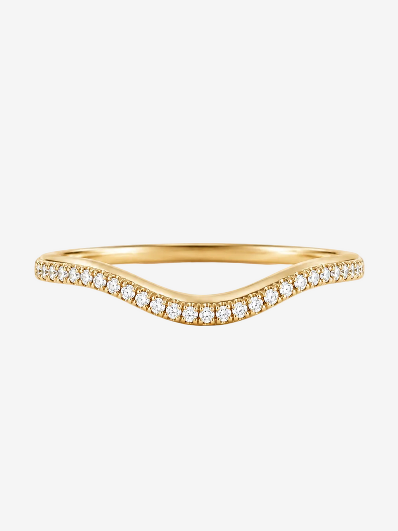 Pave Wave Pinky Band - Silkhour