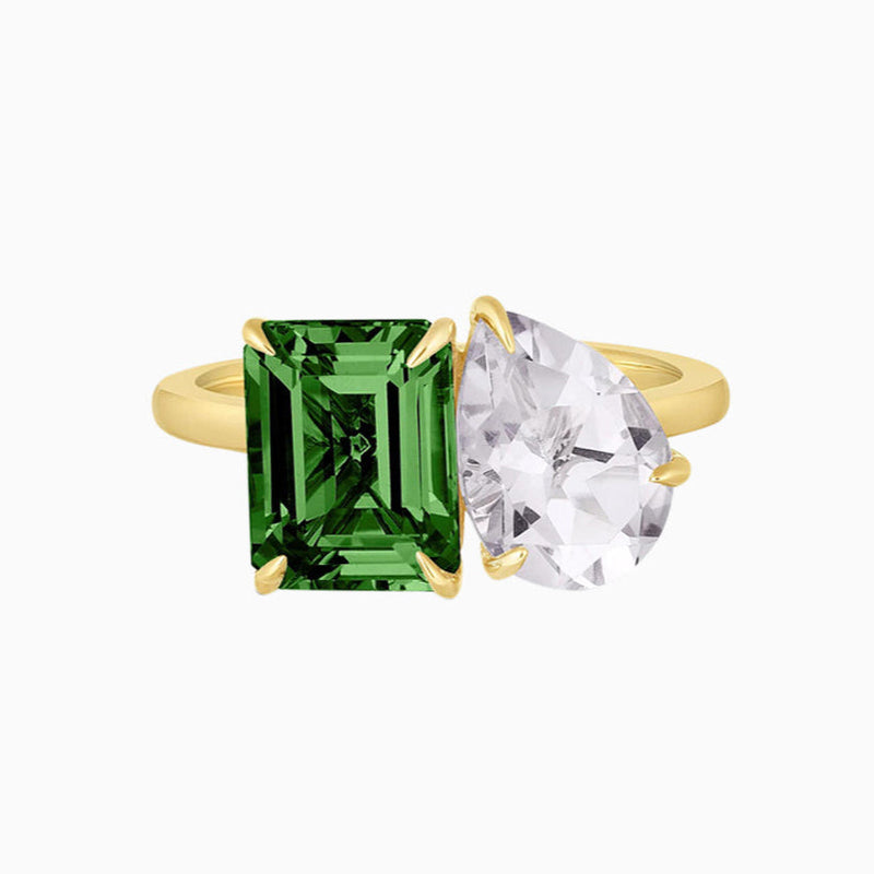 Toi Et Moi Ring - Emerald