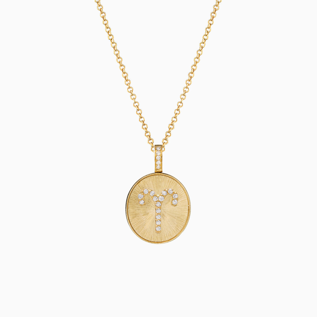 Aries Zodiac Pendant Necklace – V The Label