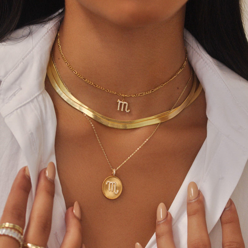 Aries Zodiac Pendant Necklace – V The Label