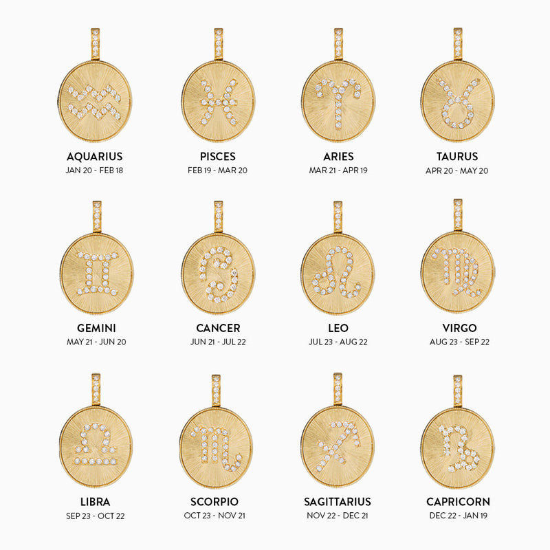 Aries Zodiac Pendant Necklace – V The Label