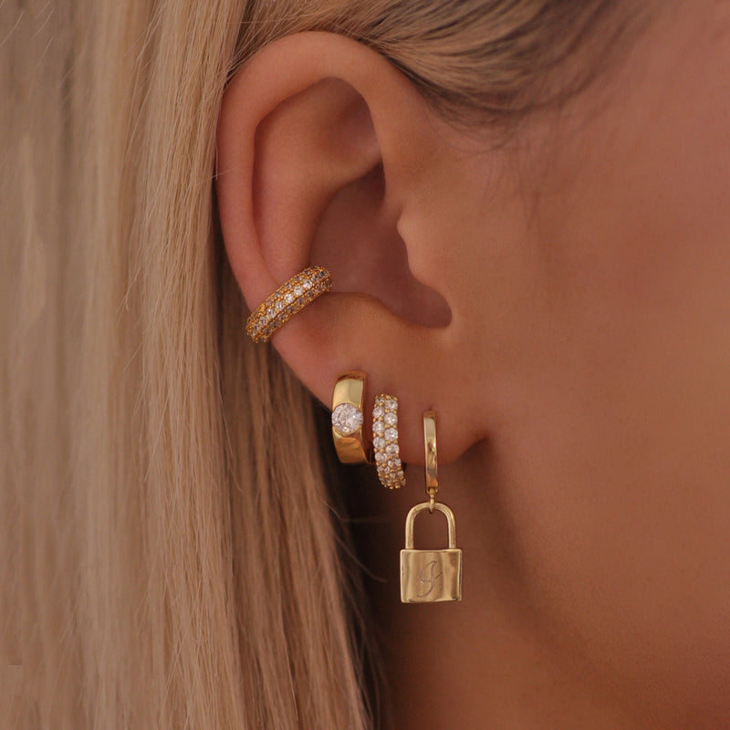 Baby Pave Huggie Hoops – V The Label