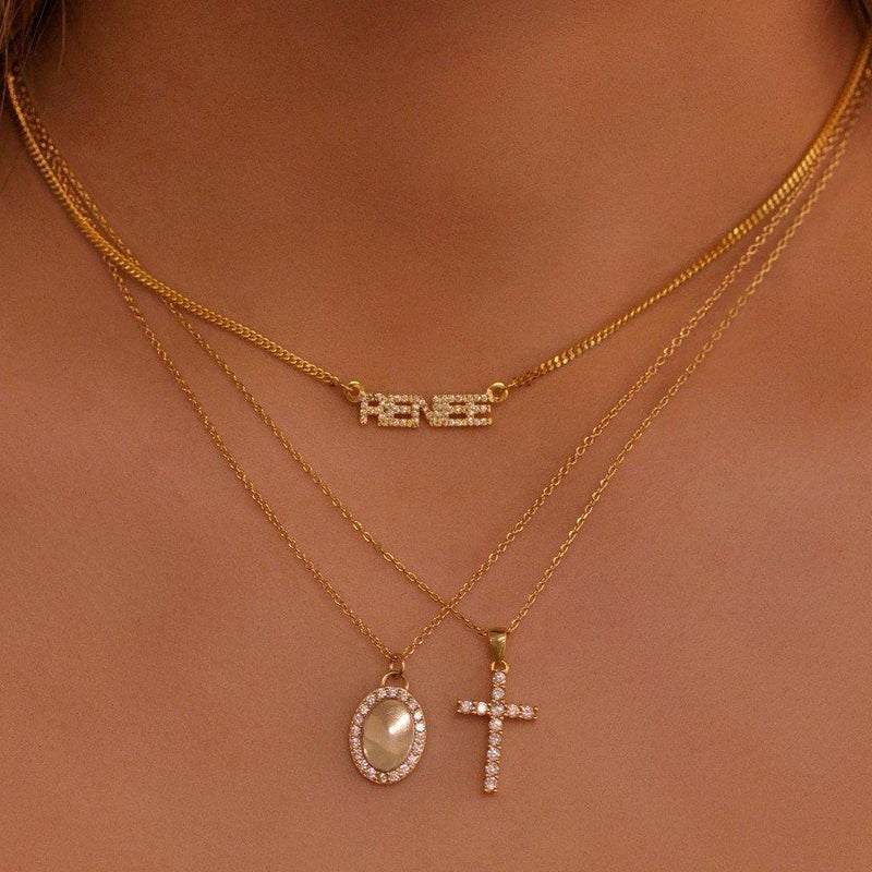 Pave Nameplate Choker - V THE LABEL Jewellery AU