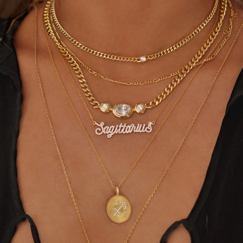 Sagittarius Zodiac Pendant Necklace