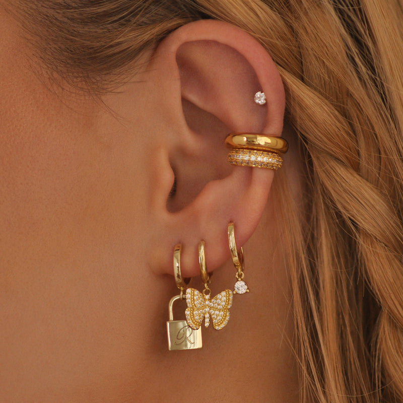 Sapphire Hoops