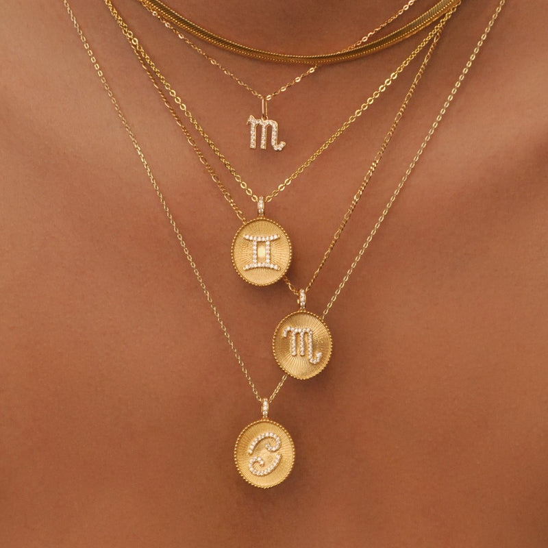 Scorpio Zodiac Pendant Necklace