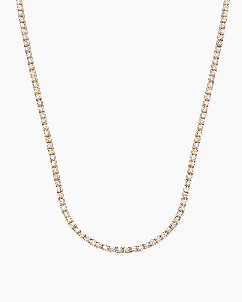 Tennis Necklace Gold