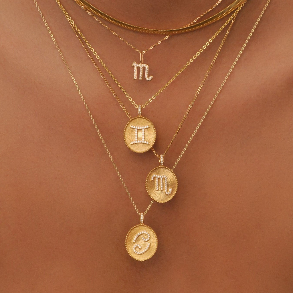 Sagittarius Zodiac Pendant Necklace – V THE LABEL